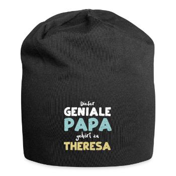 Dieser Geniale Papa Gehört Zu Th... - Jersey-Beanie - Schwarz - Vorne