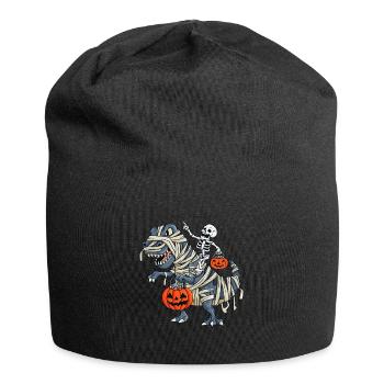 Skelett Reitmama Dinosaurier - Jersey-Beanie - Schwarz - Vorne
