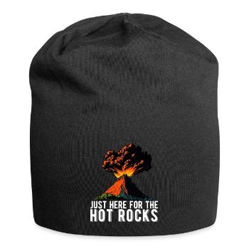 Volcano Lover Exploring Lava Geology - Jersey Beanie - black - Front