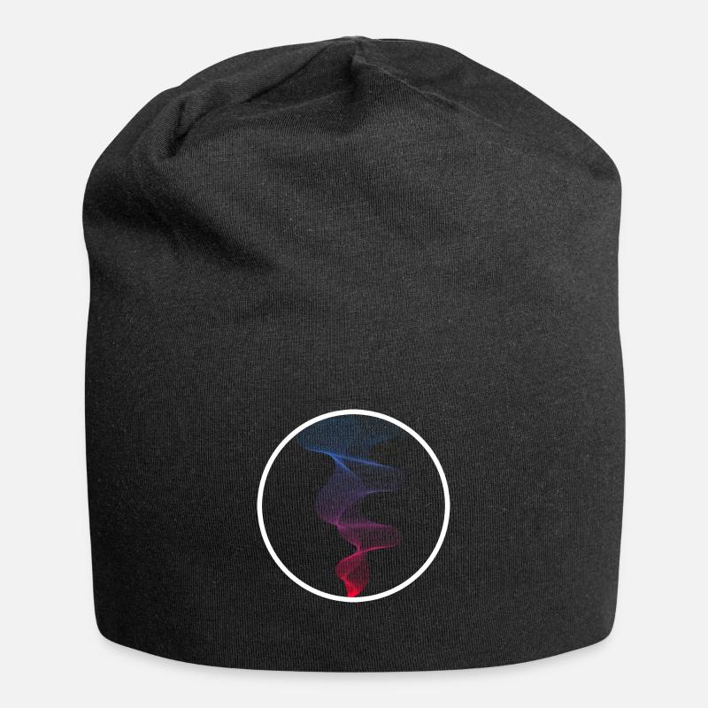 Abstrakte Kunst - Jersey-Beanie - Schwarz