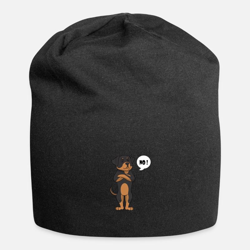 Rottweiler Funny - Rottweiler - Jersey Beanie - black