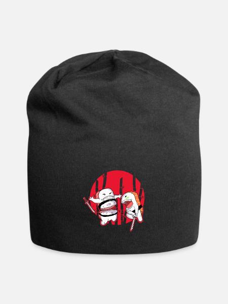 Sushi Samurai Japan - Jersey-Beanie - Schwarz