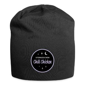 Sternzeichen Chili Chicken - Jersey-Beanie - Schwarz - Vorne