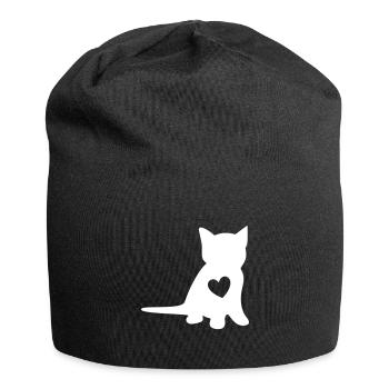kitten - Jersey Beanie - black - Front