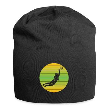 Torwart Vintage Fußball Torhüter Retro Tormann - Jersey-Beanie - Schwarz - Vorne