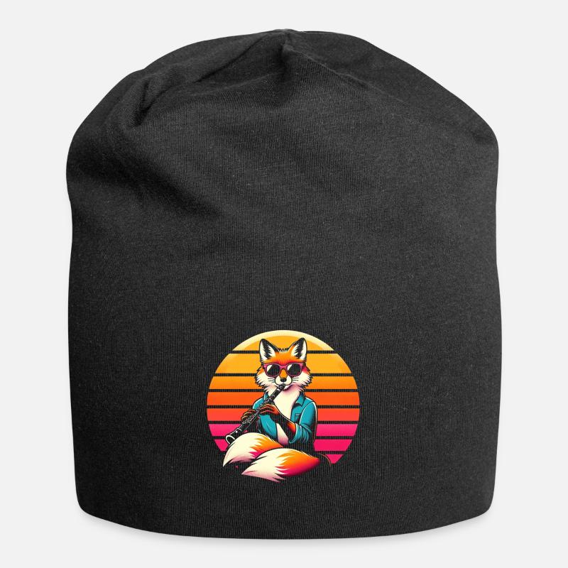 Fuchs Clarinet - Jersey Beanie - black