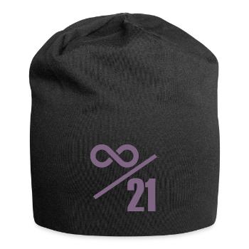 Bitcoin 21 Million Limit – Infinitely Valuable - Jersey Beanie - black - Front