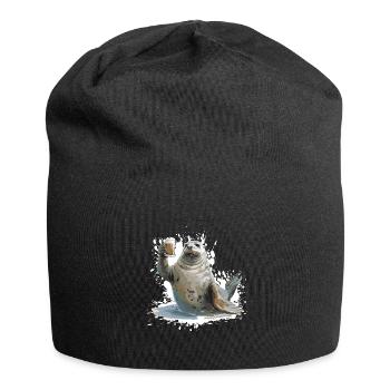 Robbe Beer Funny - Jersey Beanie - black - Front