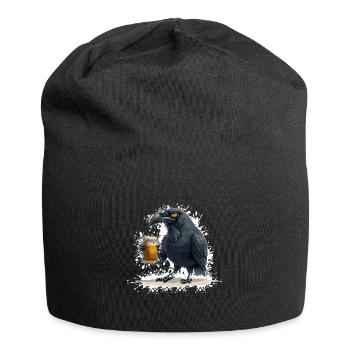 Raven Crow Bière Drôle - Bonnet en jersey - noir - Devant