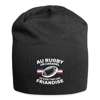Au Rugby Un Caramel C'est Pas Une Friandise - Bonnet en jersey - noir - Devant