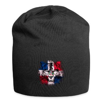Dominikanische Republik - Jersey-Beanie - Schwarz - Vorne