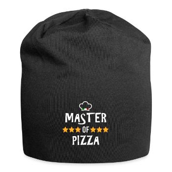 Master of Pizza Restaurant cuisinier amateur italien - Bonnet en jersey - noir - Devant