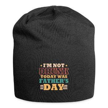 Papa Humor Geschenk zum Vatertag - Jersey-Beanie - Schwarz - Vorne