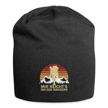 Wandern Trekking Wanderer - Jersey-Beanie - Schwarz - Vorne