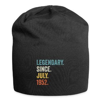 Legendary Since July 1952 70. Geburtstag - Jersey-Beanie - Schwarz - Vorne