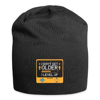 Gaming Get Older Level Up Funny Geburtstag - Jersey-Beanie - Schwarz - Vorne