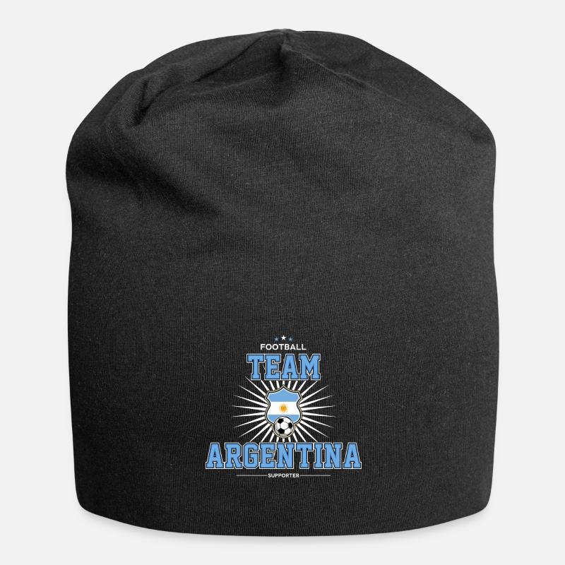 Argentina - Jersey-Beanie - Schwarz