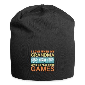 Gamer Gaming Jeux vidéo Jeux vidéo - Bonnet en jersey - noir - Devant