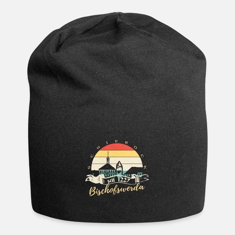 Bischofswerda - Jersey-Beanie - Schwarz