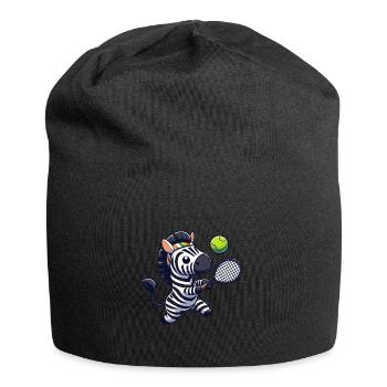 Zebra Tennis Players Tennis Club Tennis Match - Bonnet en jersey - noir - Devant