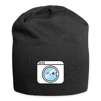 Machine à laver Kawaii Drôle doux - Bonnet en jersey - noir - Devant