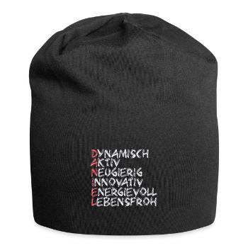 Daniel - Jersey-Beanie - Schwarz - Vorne