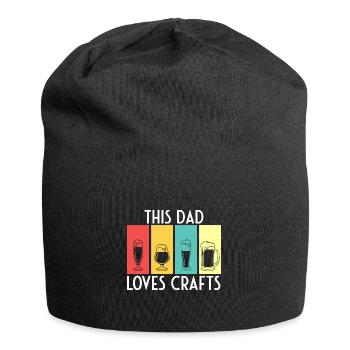 This Daddy Loves Crafts Craft Beer Drinking - Jersey Beanie - black - Front