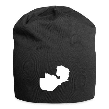 Sambia Landkarte Flagge - Jersey-Beanie - Schwarz - Vorne