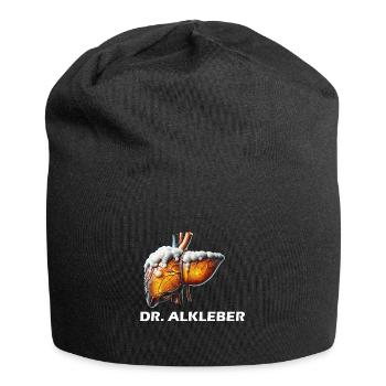 Dr. Alkleber - Jersey-Beanie - Schwarz - Vorne