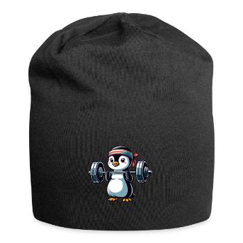 Fitness Penguin Haltères Entraînement Développé couché - Bonnet en jersey - noir - Devant