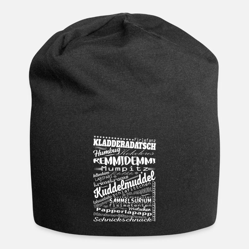 Schwarzwald Tradition. lustige Worte - Jersey-Beanie - Schwarz