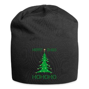 Merry Christmas xmas - Jersey Beanie - black - Front