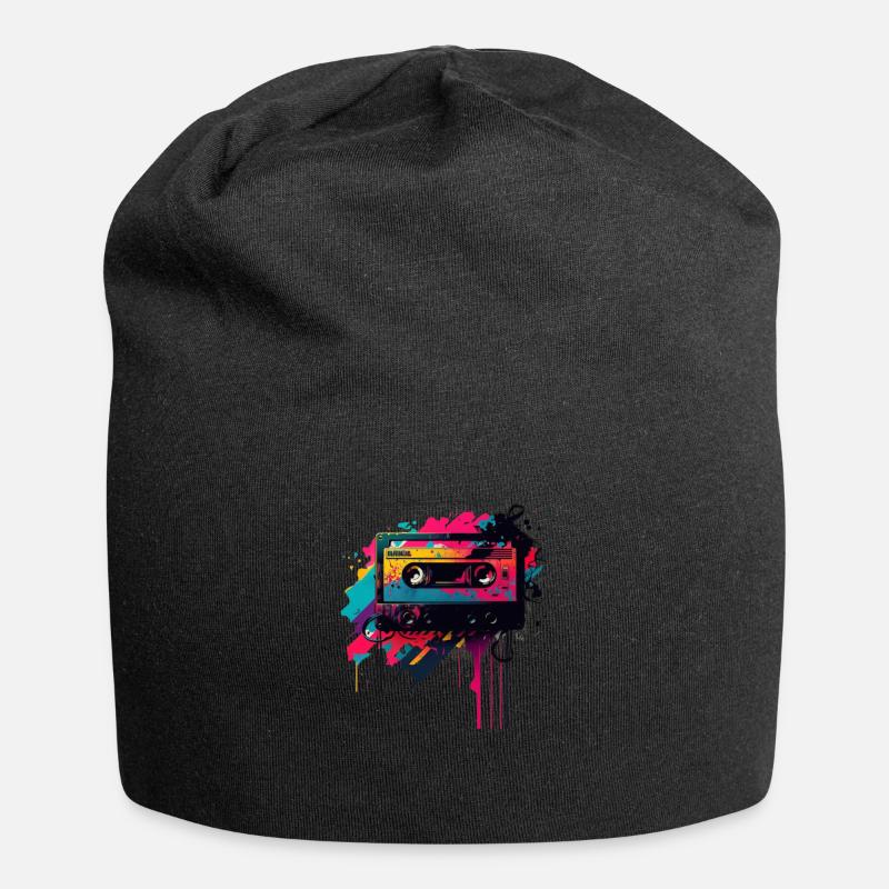 Retro Mixtape - Jersey Beanie - black