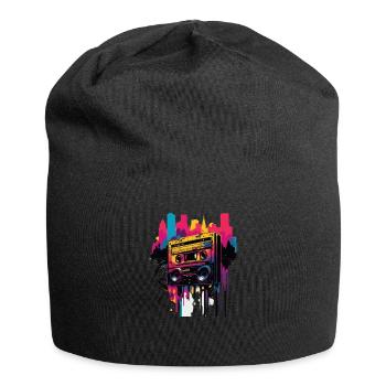 Retro Mixtape - Jersey-Beanie - Schwarz - Vorne