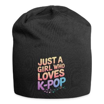 Musique K-Pop Pop Coréenne - Bonnet en jersey - noir - Devant