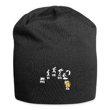 Kitesurfen Kiteboarding Kite Kiten - Jersey-Beanie - Schwarz - Vorne