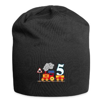 Cinquième anniversaire, enfin 5 ans - Bonnet en jersey - noir - Devant
