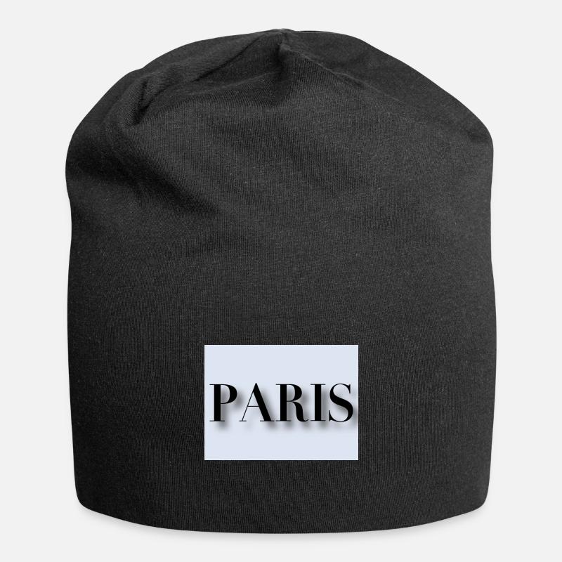 Paris - Jersey-Beanie - Schwarz