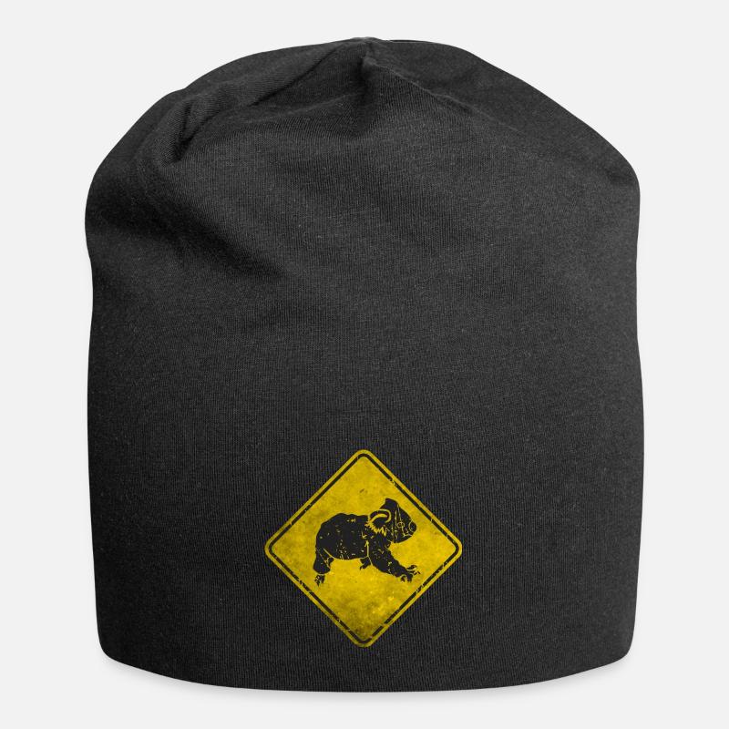 Koala - Jersey-Beanie - Schwarz