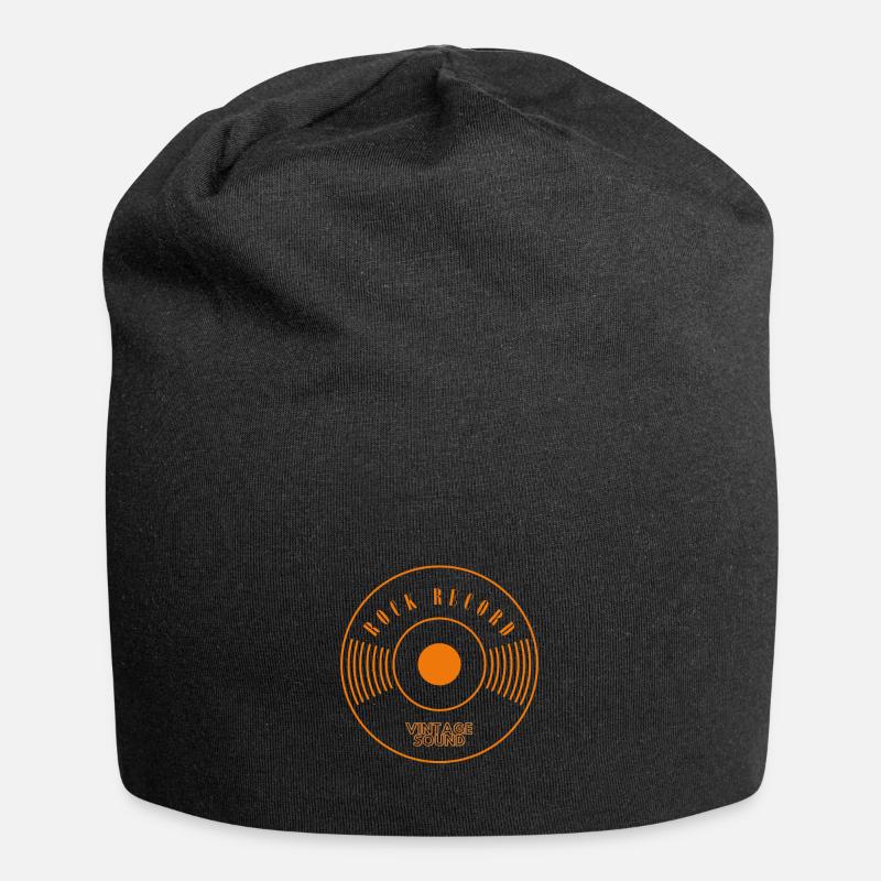 Disque de rock - Bonnet en jersey - noir