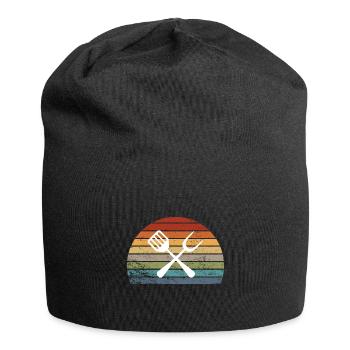 Grill BBQ Grill Master Chef Gift - Jersey Beanie - black - Front