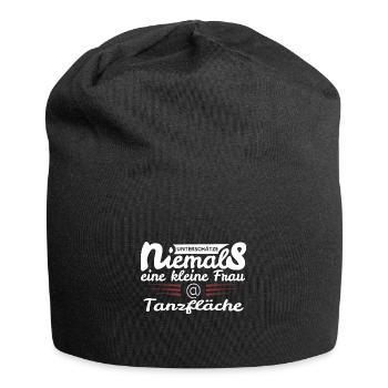 kleine Frau auf der Tanzfläche - Jersey-Beanie - Schwarz - Vorne