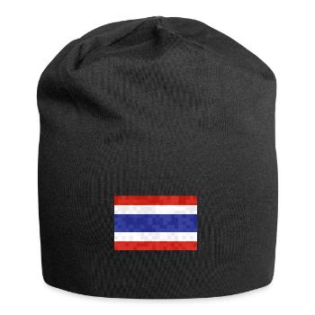 Thaïlande Drapeau Thaïlandais Drapeau utilisé Look - Bonnet en jersey - noir - Devant