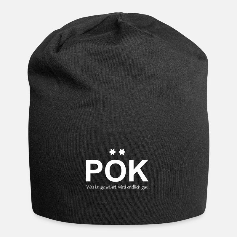 Polizeioberkommissar - Jersey-Beanie - Schwarz