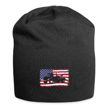 Abschleppwagen Abschleppdienst Abschlepper - Jersey-Beanie - Schwarz - Vorne