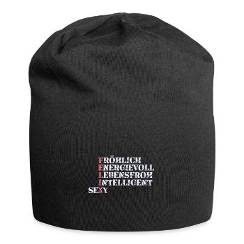 felix - Jersey-Beanie - Schwarz - Vorne