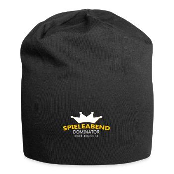 Spieleabend Spruch - Jersey-Beanie - Schwarz - Vorne