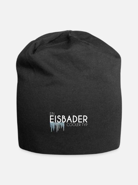 Eisbaden - Jersey-Beanie - Schwarz