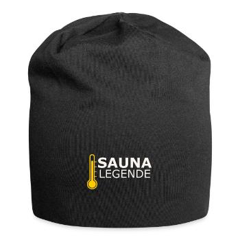 Sauna Legende - Jersey-Beanie - Schwarz - Vorne