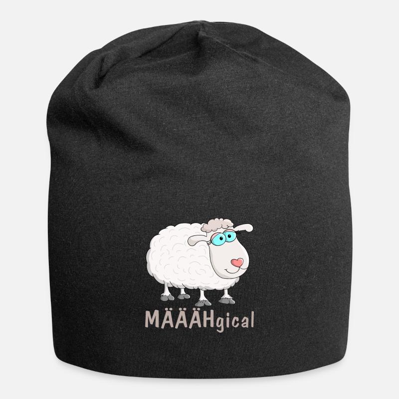 sheep - Jersey Beanie - black
